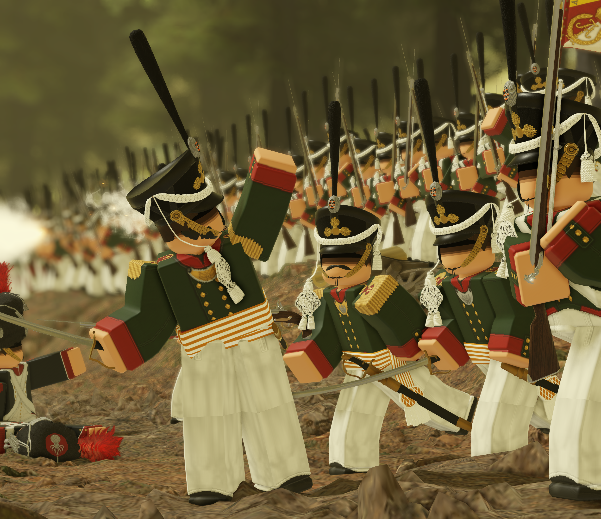 Grand Campaigns Russian infantry advancing in battle